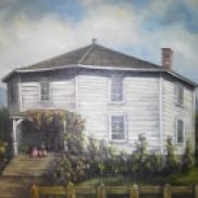 Painting of the Octagon House that hangs in Pauline's living room